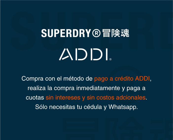 Compra con ADDI y paga a cuotas en Superdry